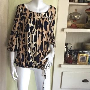 Diane Von Furstenberg silk leopard